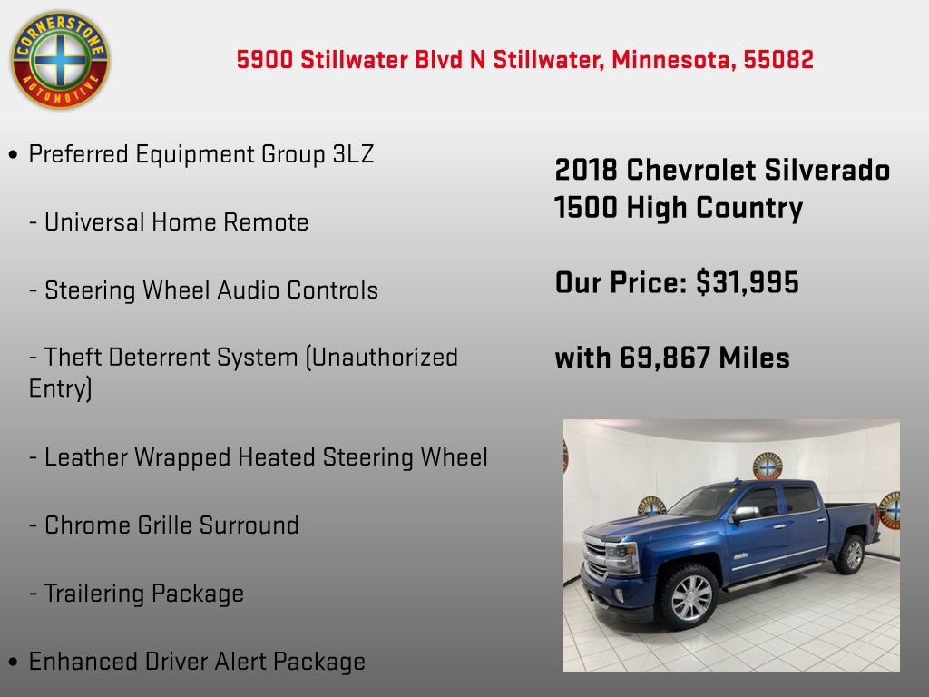 Used 2018 Chevrolet Silverado 1500 High Country image 19