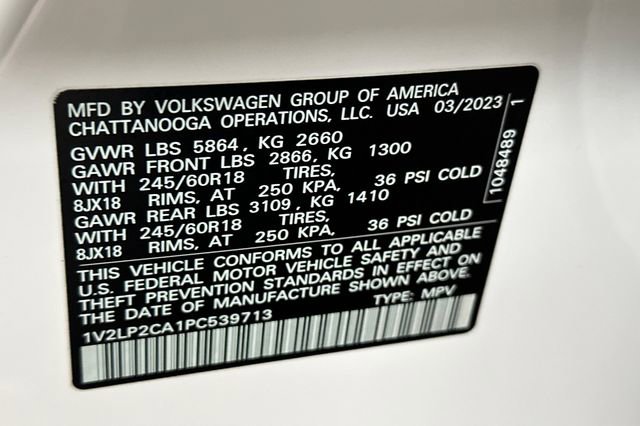 Certified 2023 Volkswagen Atlas SE AWD/4WD image 39