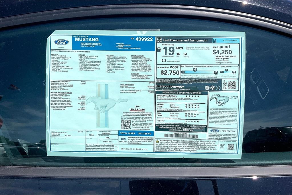 New 2025 Ford Mustang GT Premium image 14