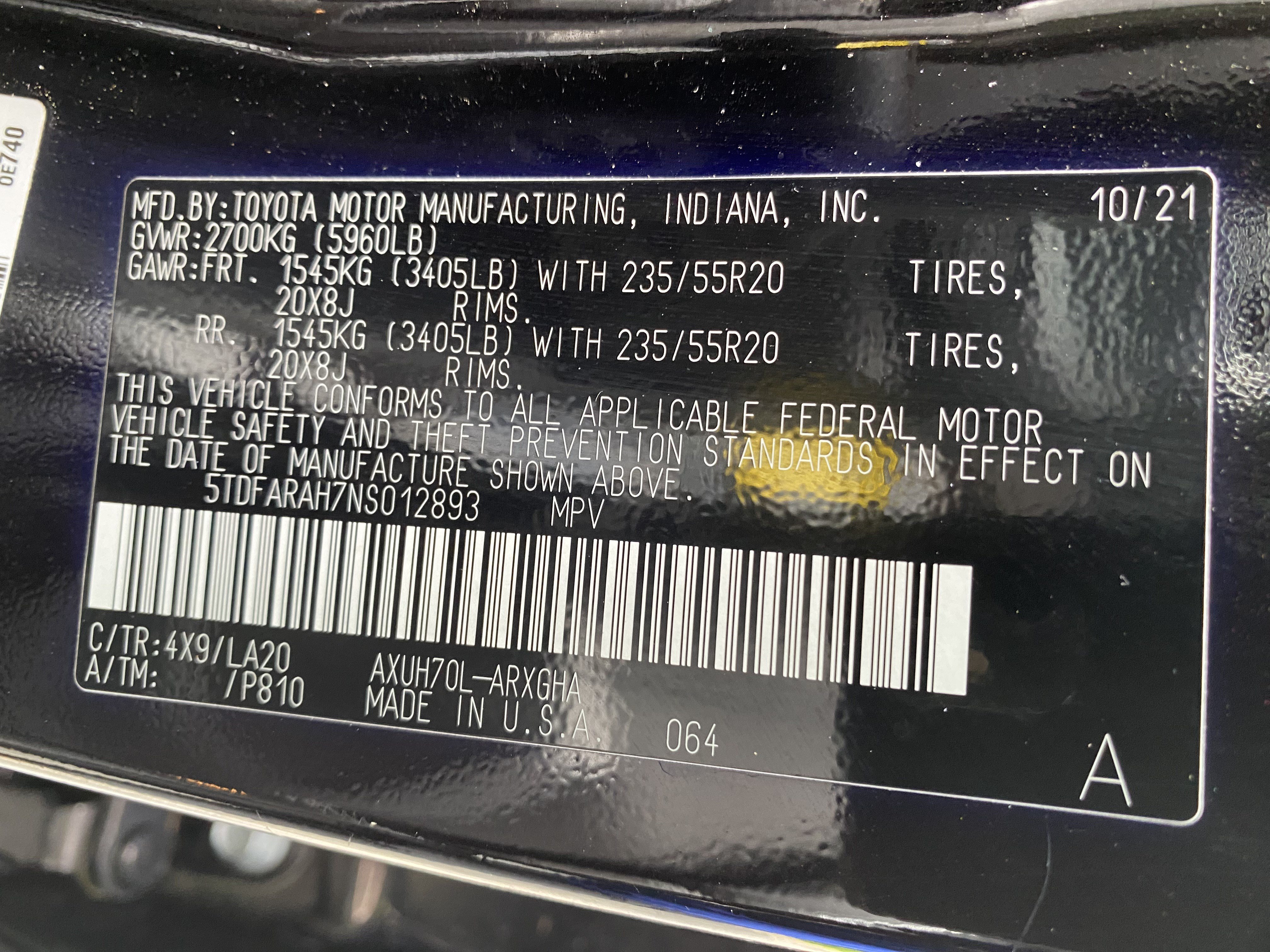 Used 2022 Toyota Highlander Platinum FWD image 42