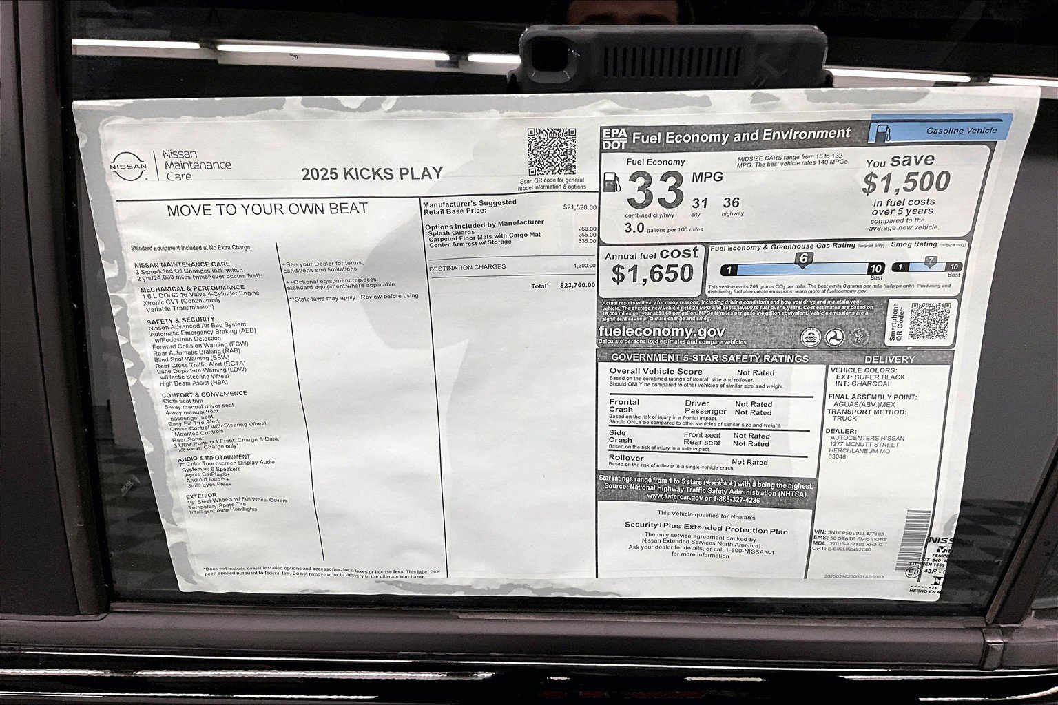 New 2025 Nissan Kicks Play S image 70