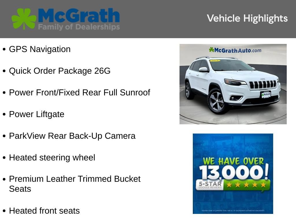 Used 2019 Jeep Cherokee Limited AWD/4WD image 6