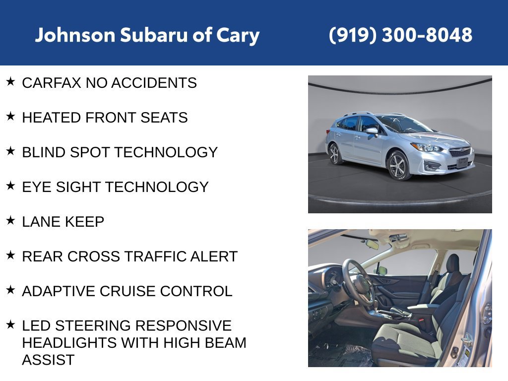 Used 2019 Subaru Impreza 2.0i Premium w/ Eyesight & BSD/Rcta & SRF AWD/4WD image 6