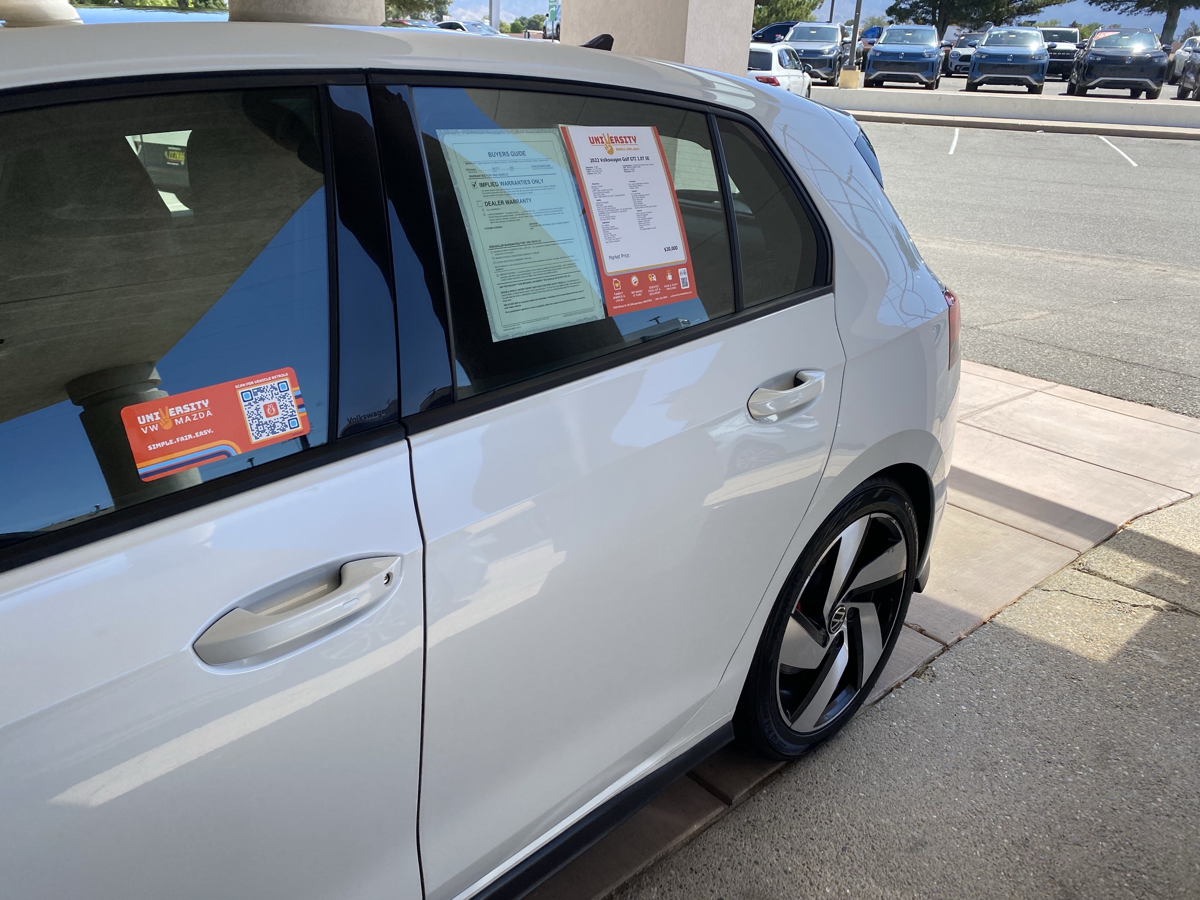 Certified 2022 Volkswagen GTI SE FWD image 52