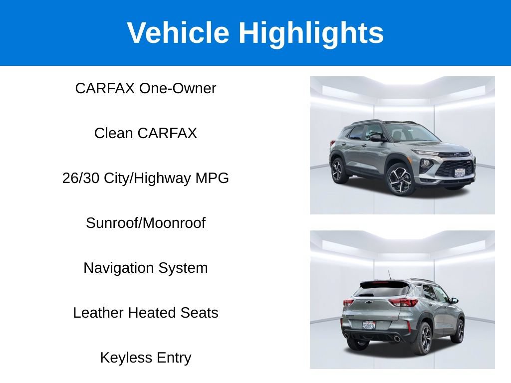 Used 2023 Chevrolet TrailBlazer RS w/ Sun and Liftgate Package AWD/4WD image 2