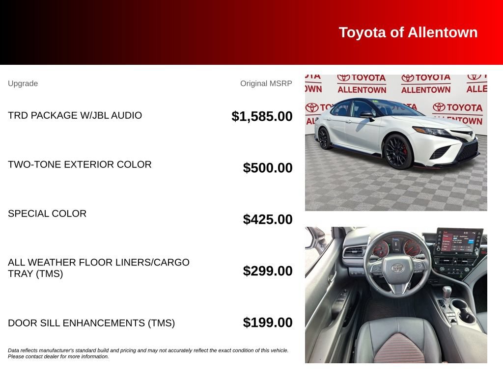 Used 2023 Toyota Camry TRD w/ TRD Package w/JBL Audio FWD image 5