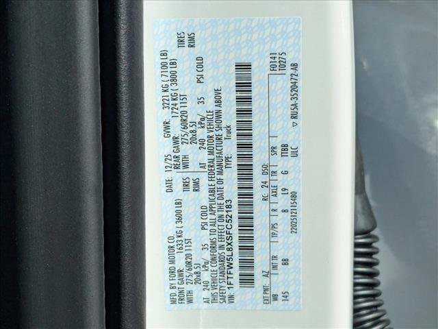 New 2025 Ford F150 Lariat w/ Equipment Group 502A High image 17