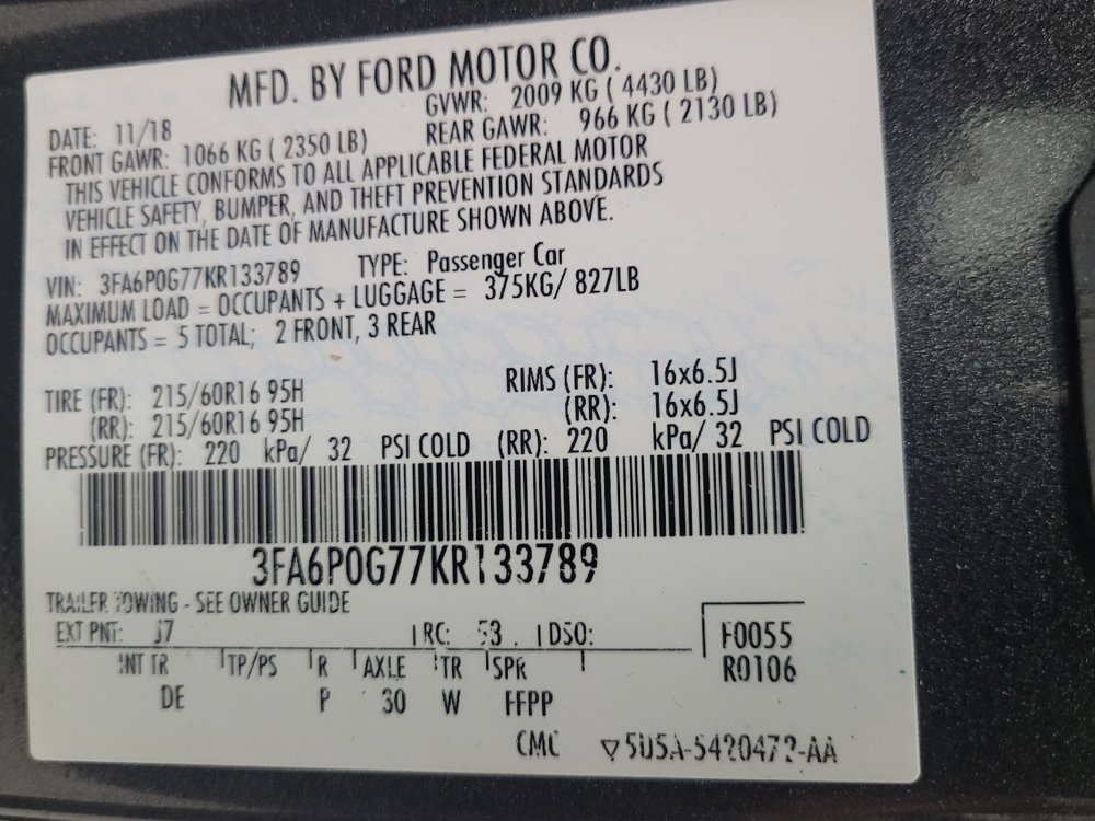 Used 2019 Ford Fusion S FWD image 33