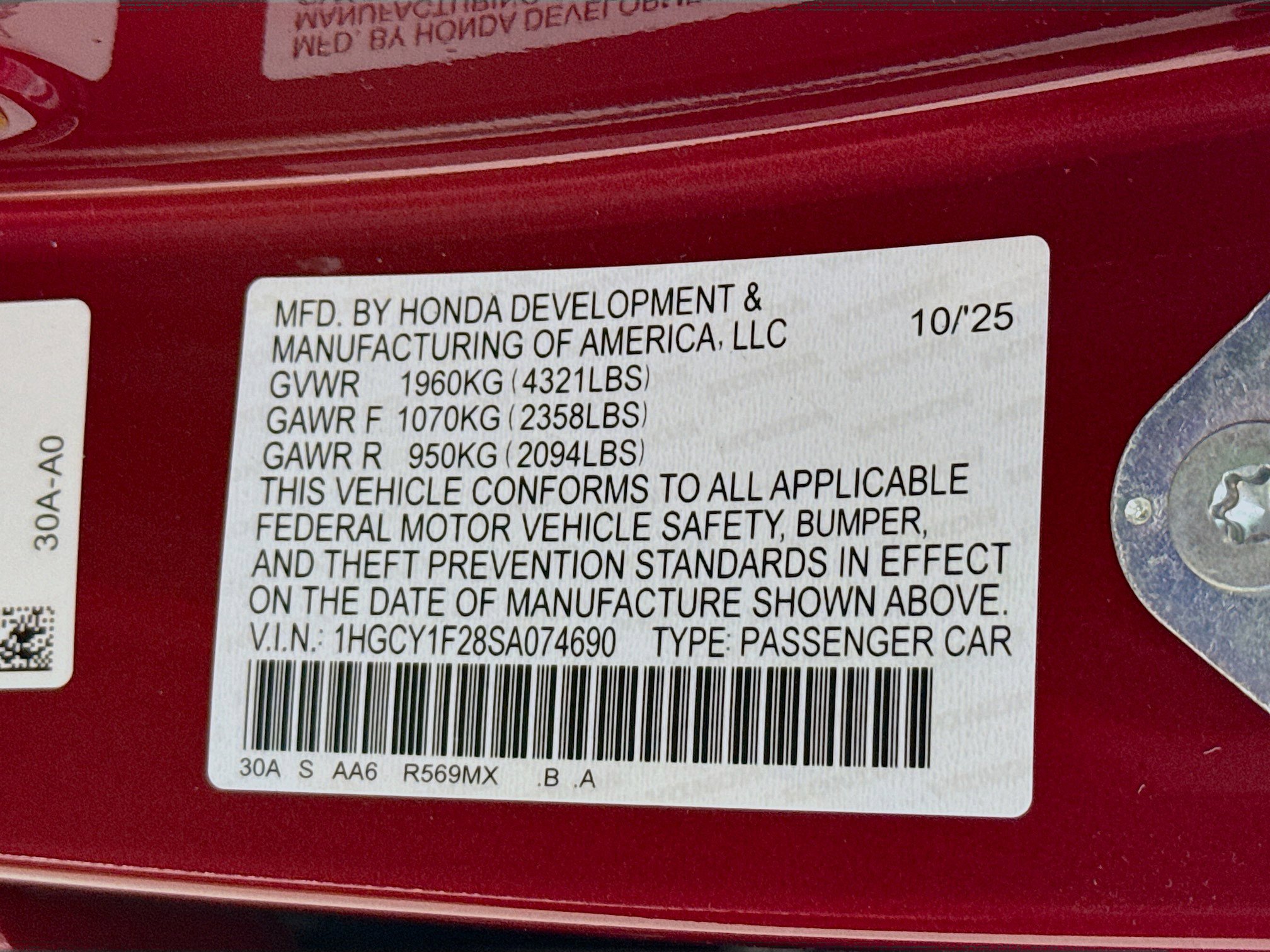 New 2025 Honda Accord LX image 35