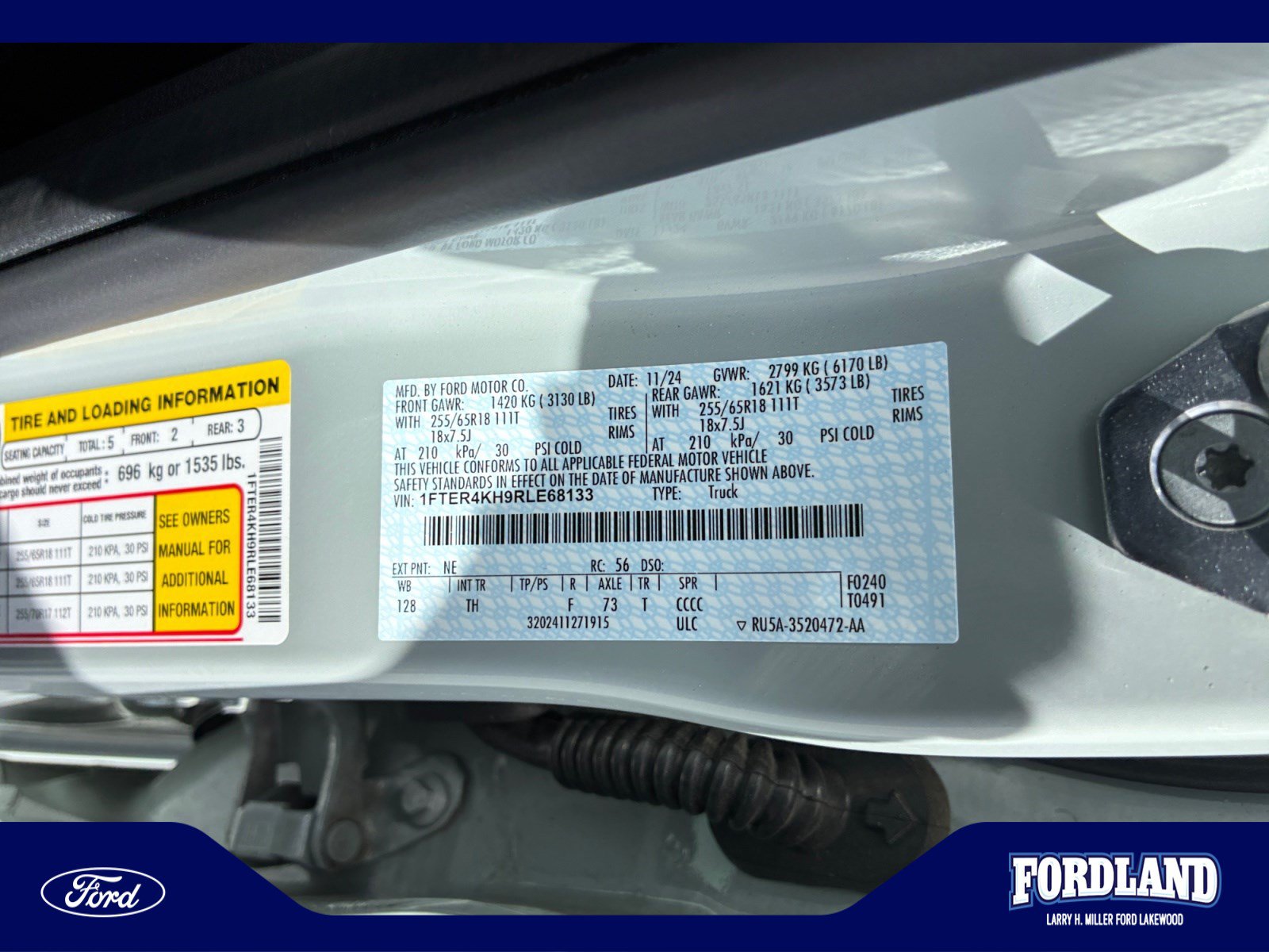Used 2024 Ford Ranger Lariat w/ FX4 Off-Road Package AWD/4WD image 25