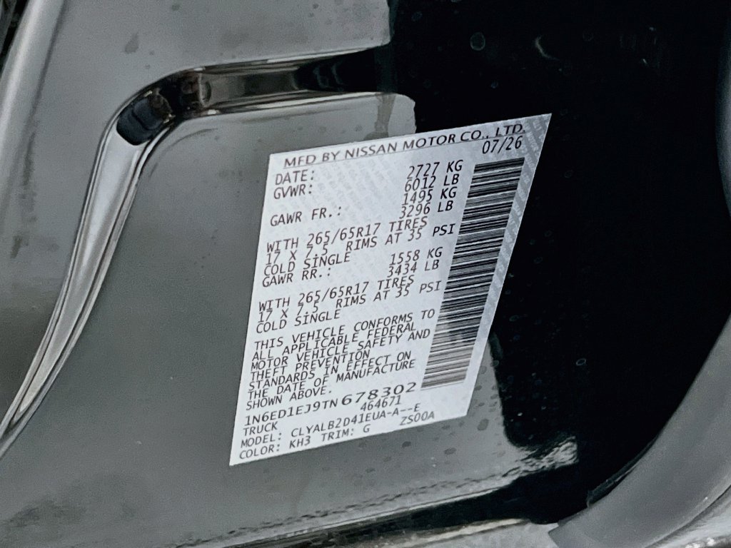 New 2026 Nissan Frontier SV w/ Tow Package RWD image 29