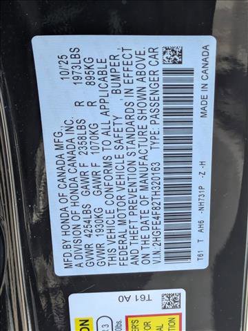 Certified 2026 Honda Civic FWD Hybrid Sedan image 25
