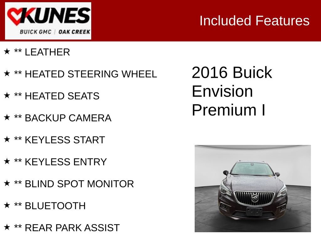 Used 2016 Buick Envision Premium AWD/4WD image 2