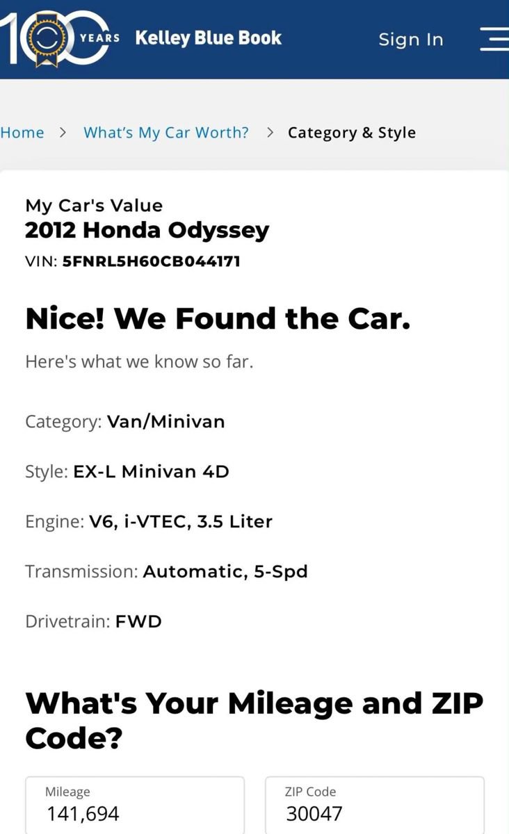 Used 2012 Honda Odyssey EX-L image 3