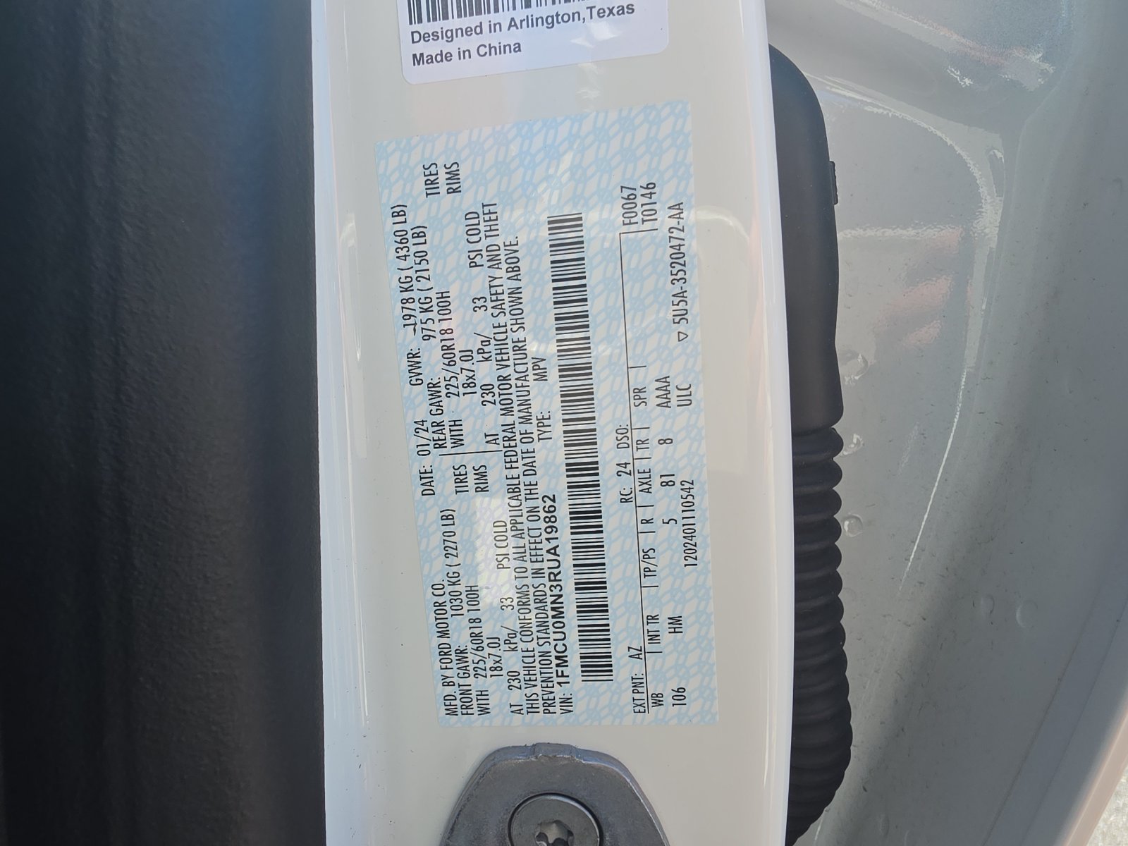 Certified 2024 Ford Escape ST-Line w/ Tech Pack #1 FWD image 31
