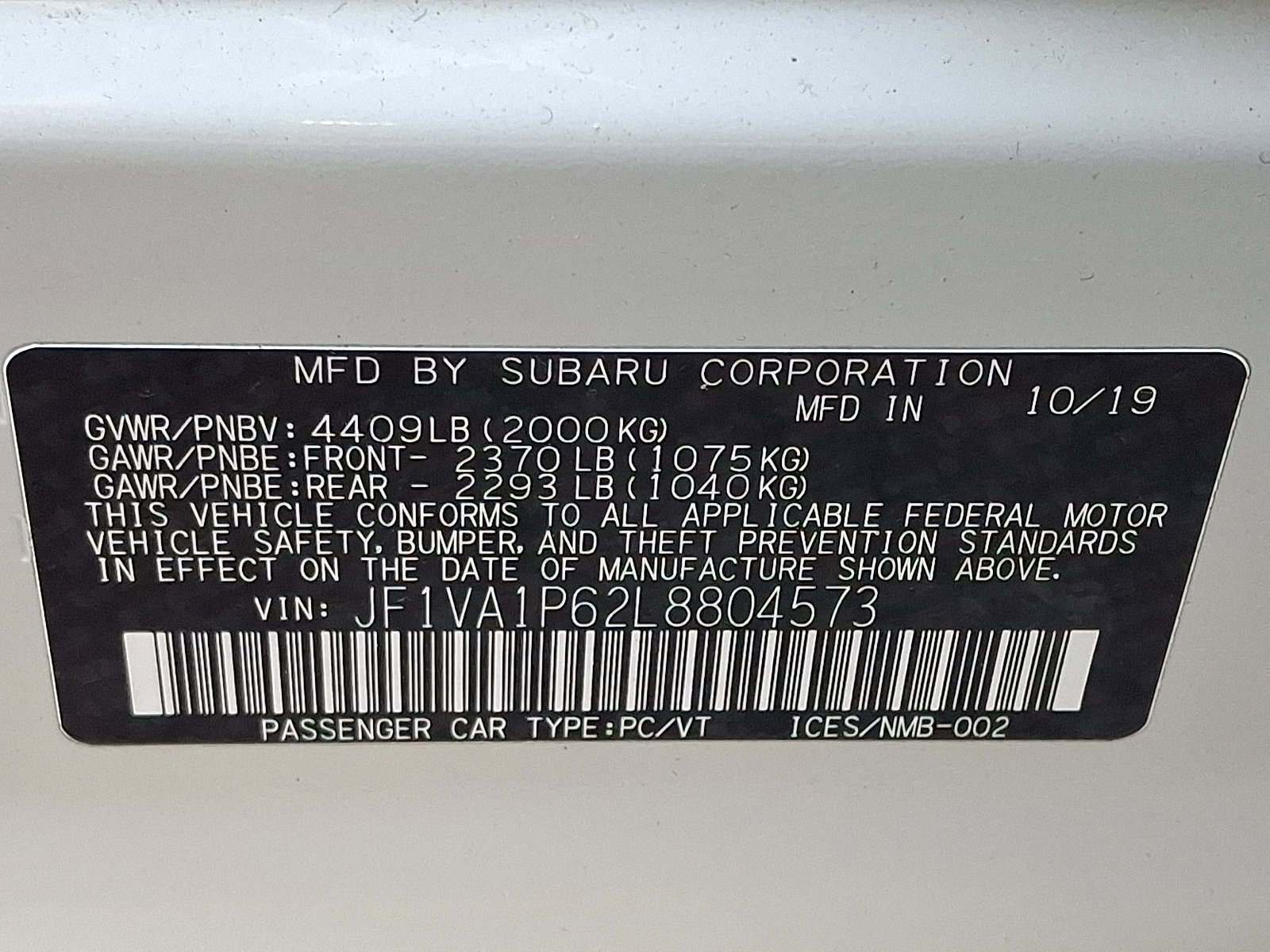 Used 2020 Subaru WRX Limited image 28