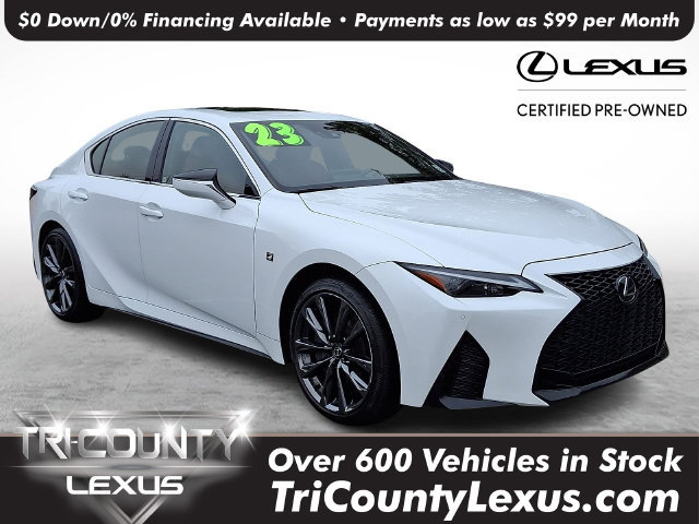 Certified 2023 Lexus IS 350 F Sport w/ Memory Package
