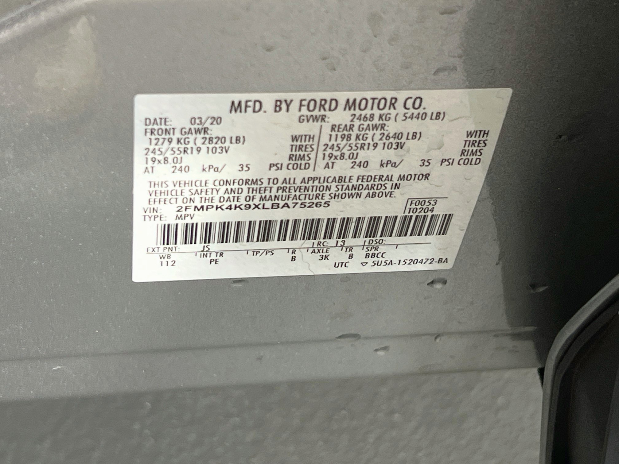 Used 2020 Ford Edge Titanium w/ Equipment Group 301A AWD/4WD image 33