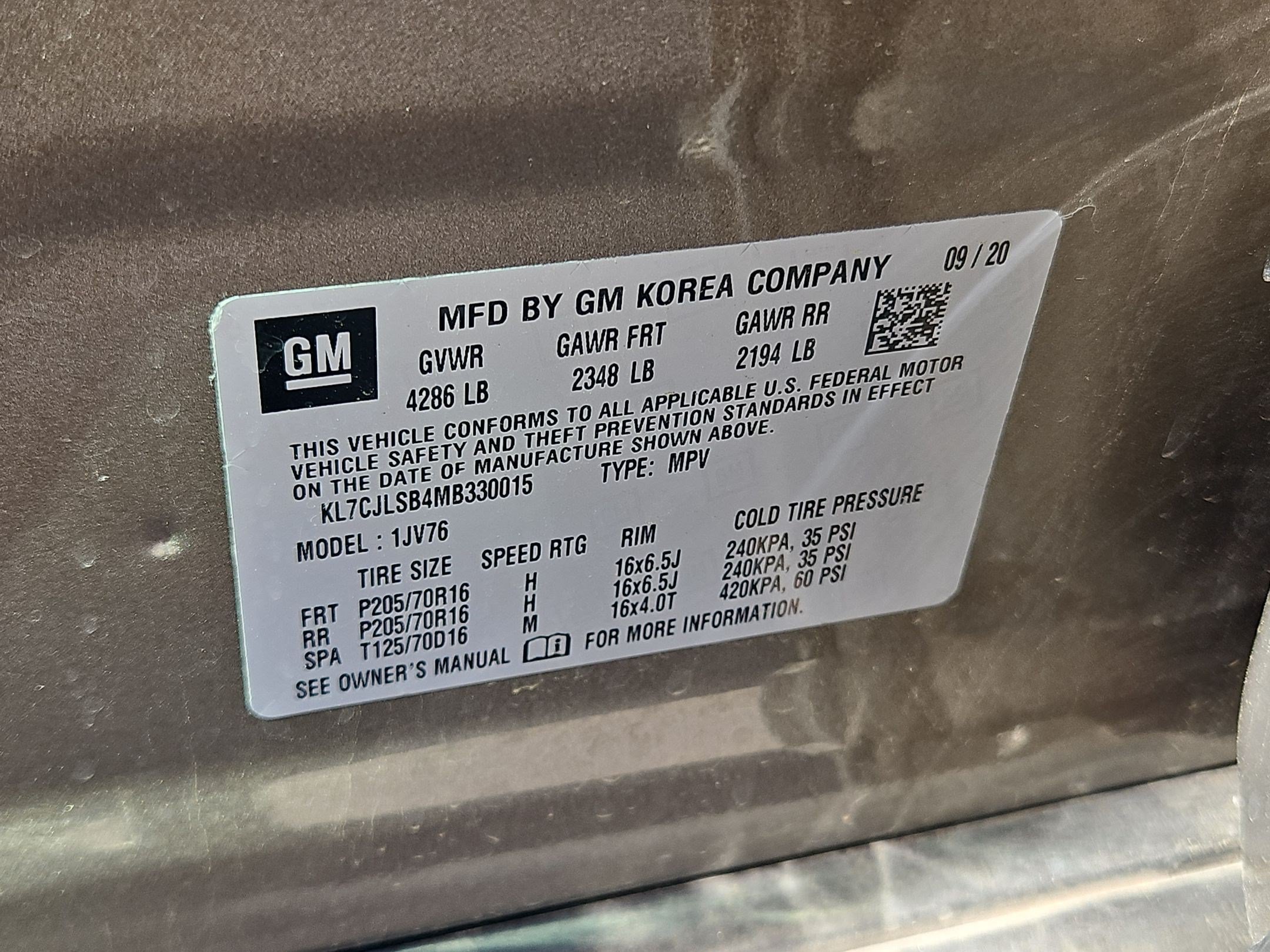Certified 2021 Chevrolet Trax LT FWD image 31