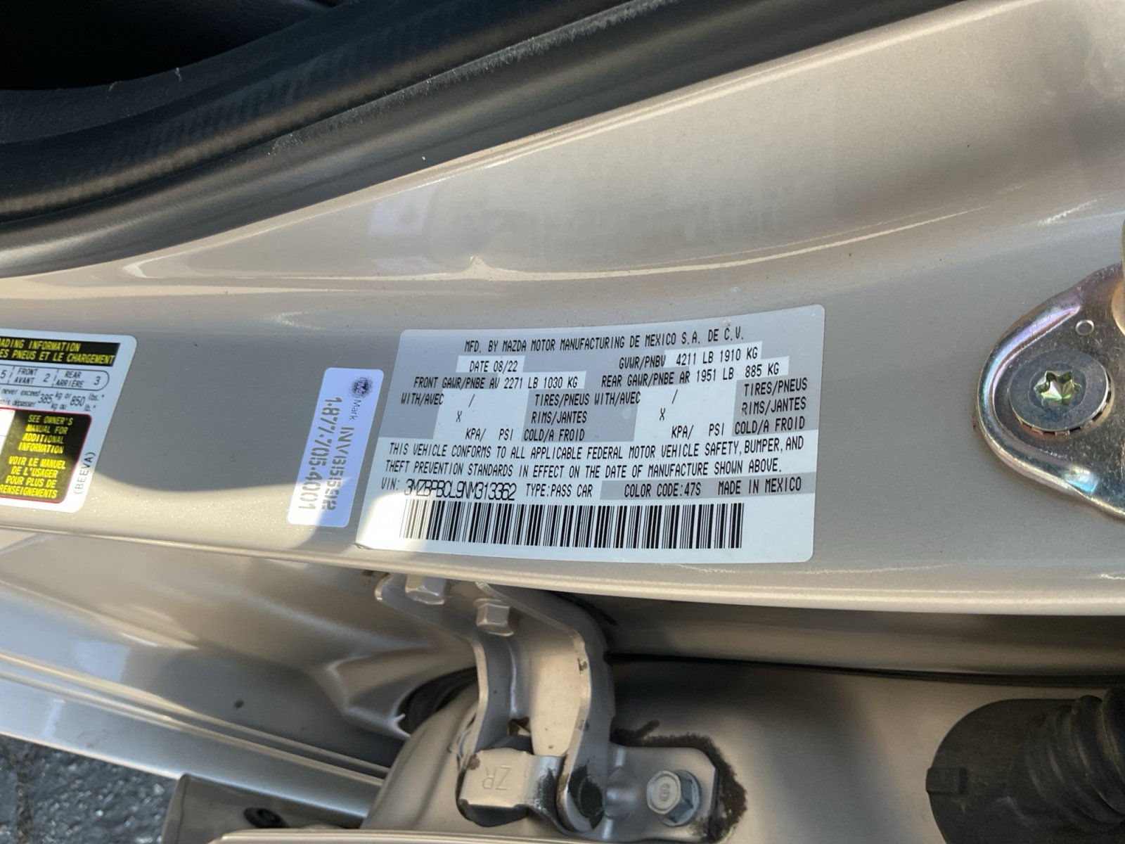 Used 2022 MAZDA MAZDA3 s AWD/4WD image 24