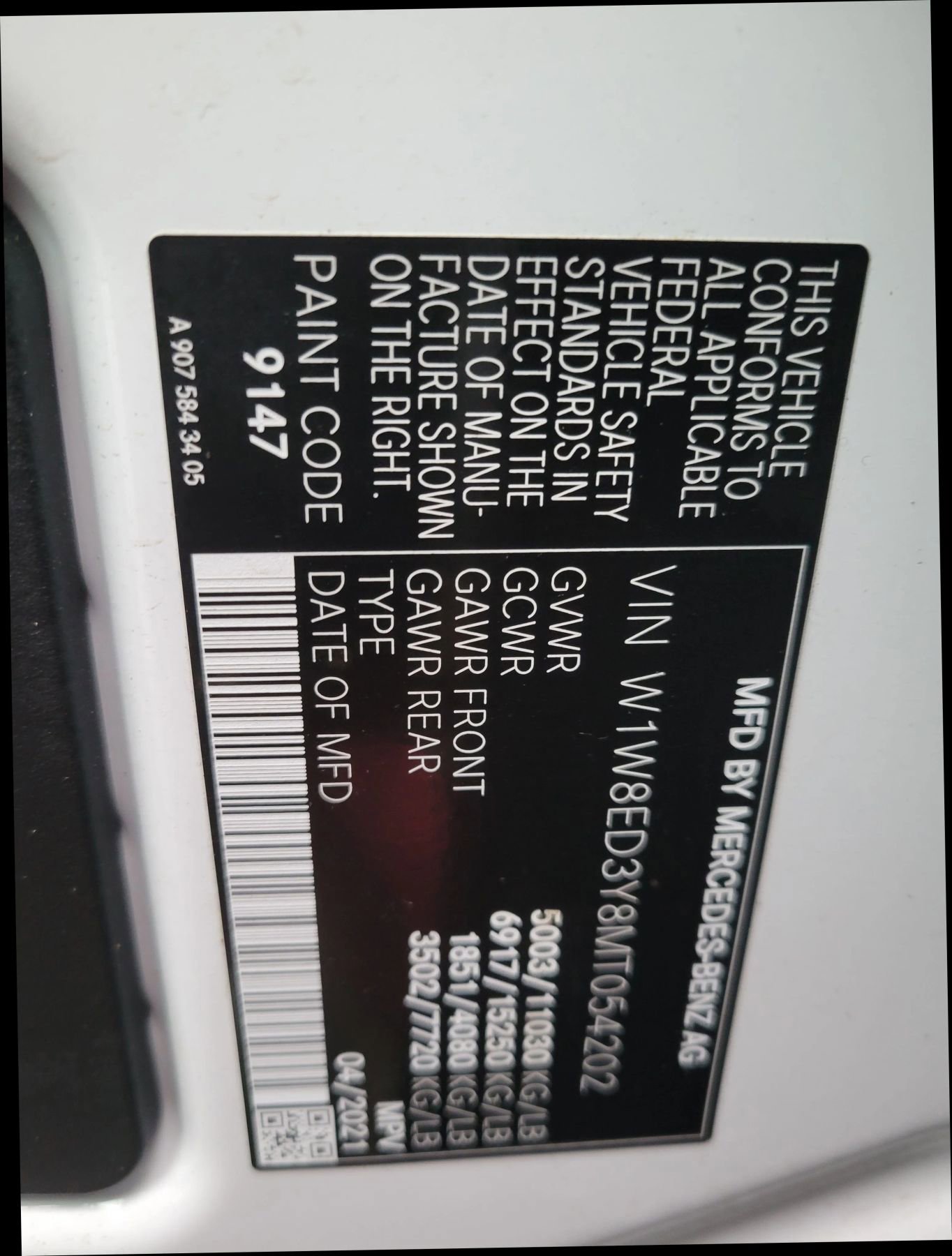 Used 2021 Mercedes-Benz Sprinter 3500 image 11