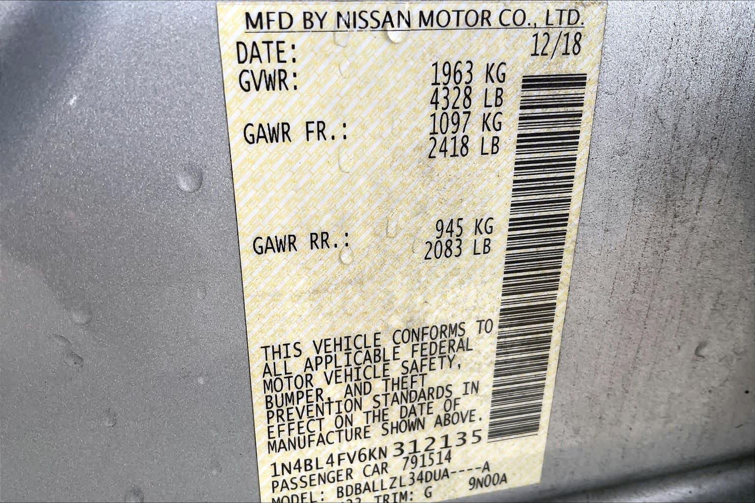 Used 2019 Nissan Altima 2.5 Platinum FWD image 33