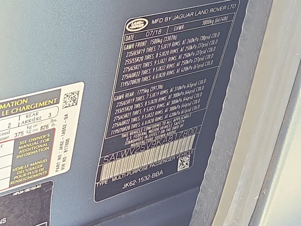 Used 2019 Land Rover Range Rover Sport HSE Dynamic image 30