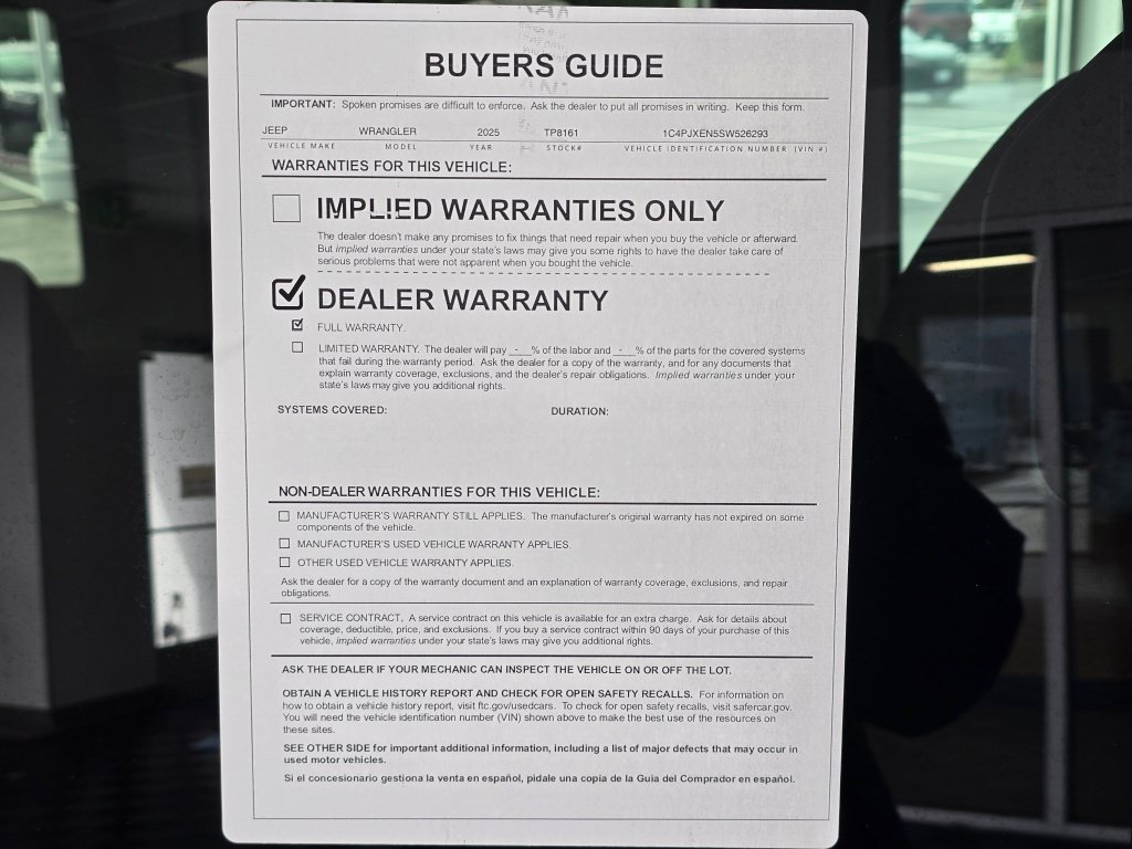 Used 2025 Jeep Wrangler Unlimited Sahara AWD/4WD image 43