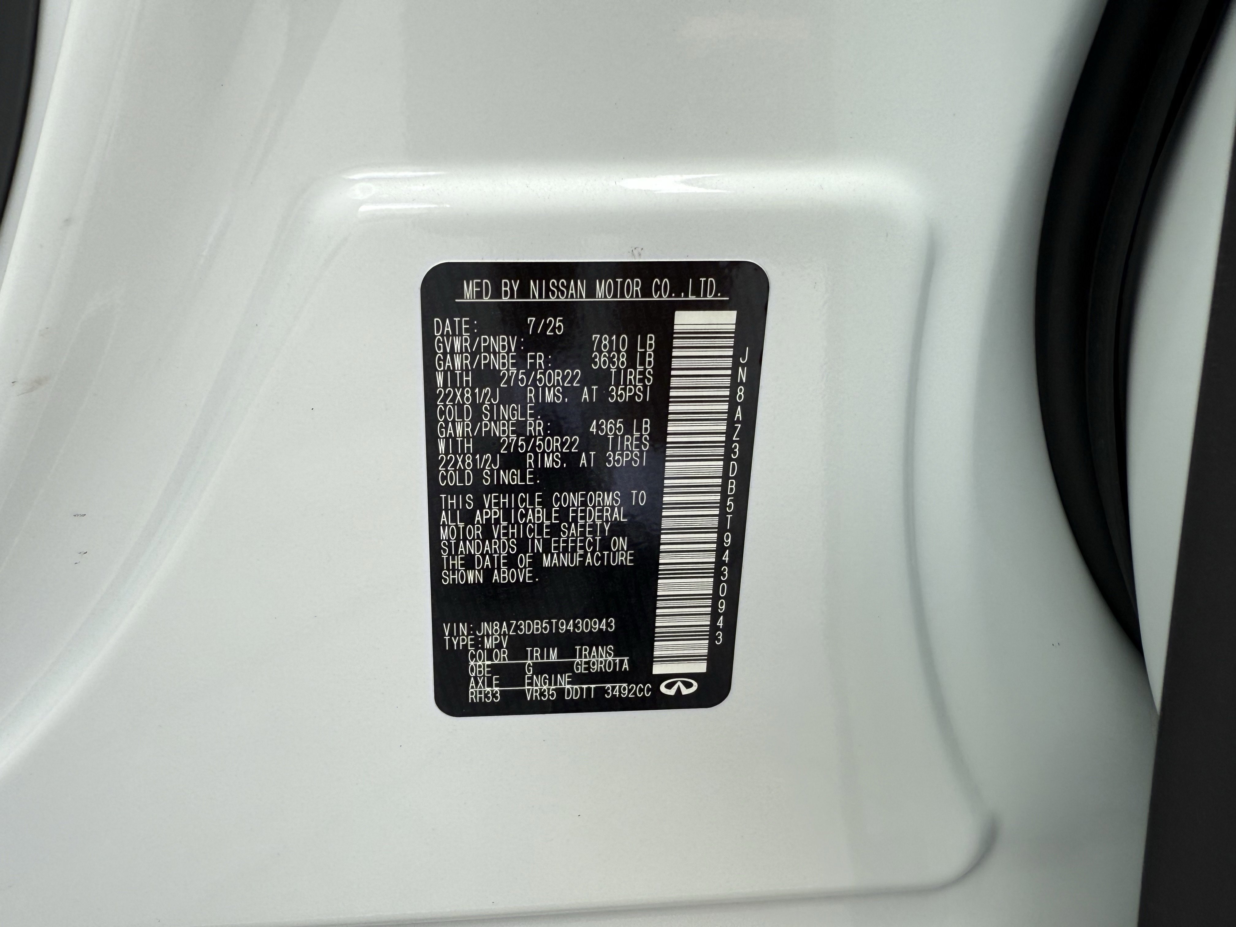 Certified 2026 INFINITI QX80 4WD w/ Sport Exterior Package image 29