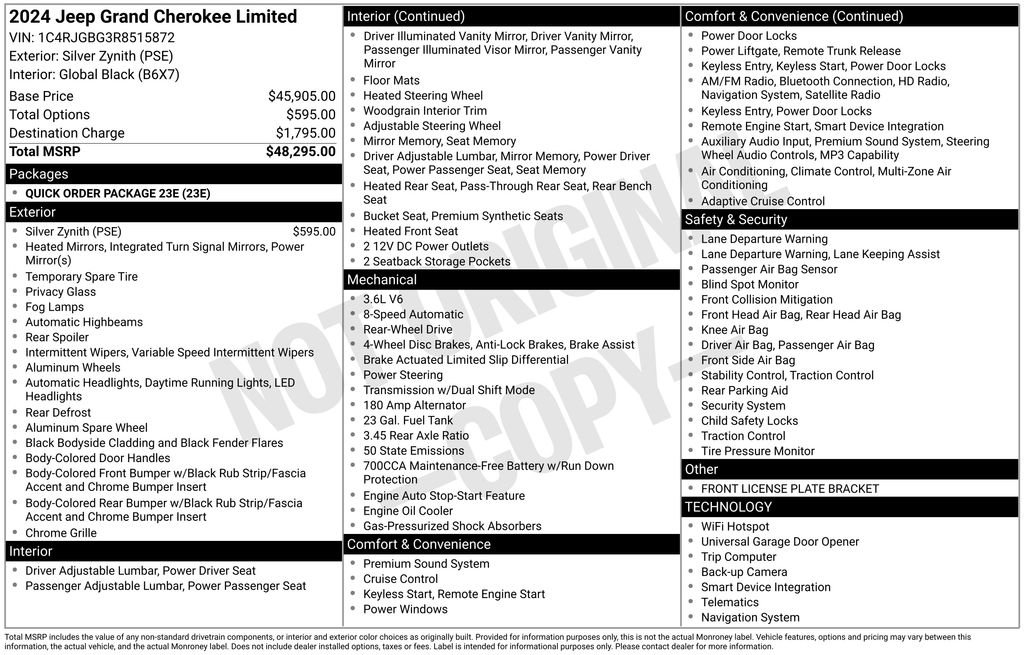 Used 2024 Jeep Grand Cherokee Limited image 39