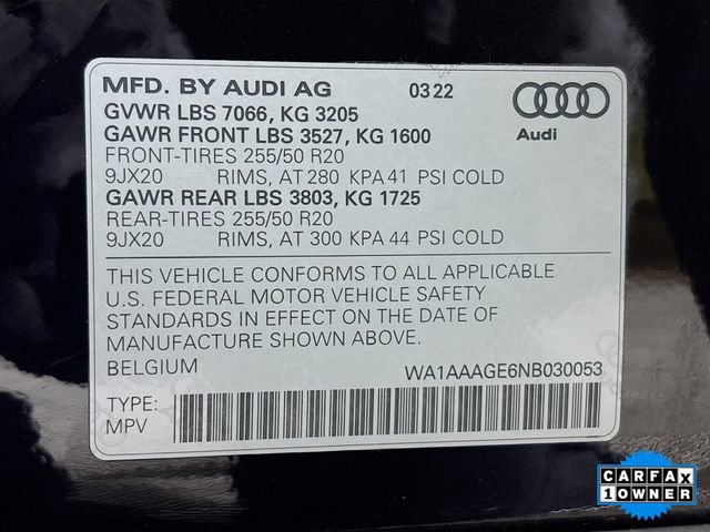 Used 2022 Audi e-tron Premium w/ Convenience Plus Package image 32