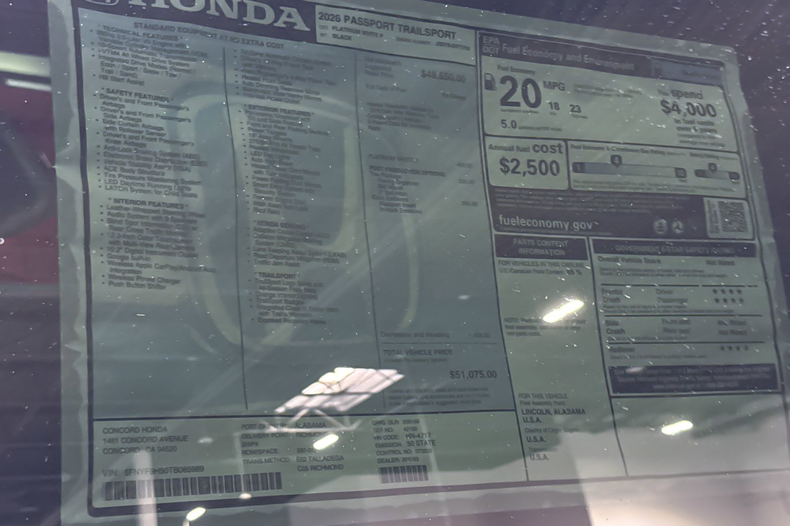 New 2026 Honda Passport TrailSport image 34