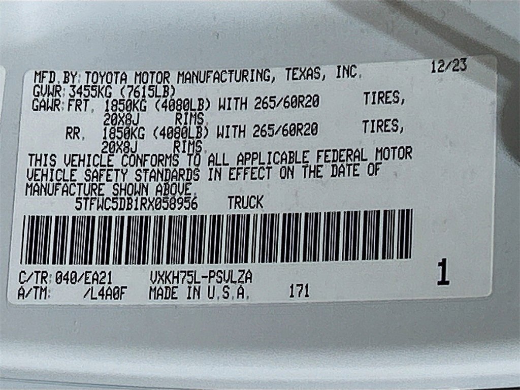 Used 2024 Toyota Tundra Limited image 30