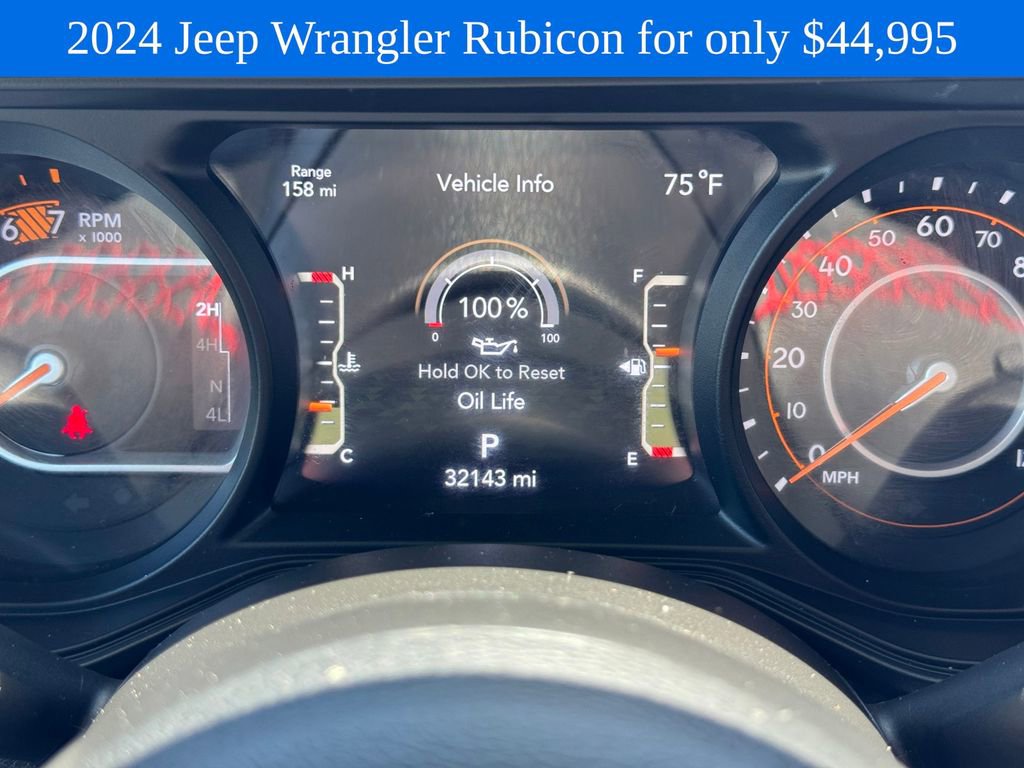 Used 2024 Jeep Wrangler Unlimited Rubicon w/ Technology Group AWD/4WD image 22