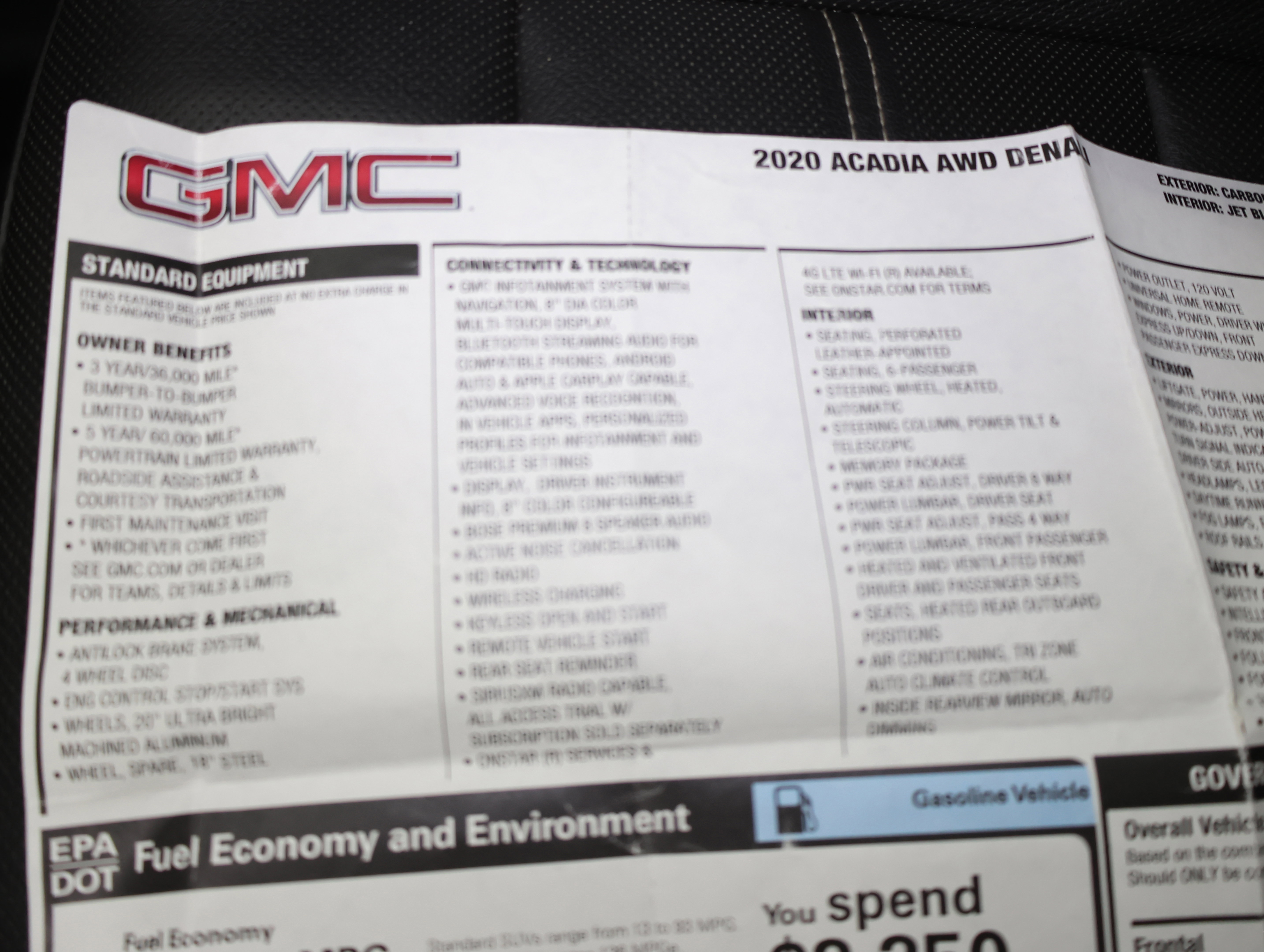 Used 2020 GMC Acadia Denali w/ Trailering Package image 75