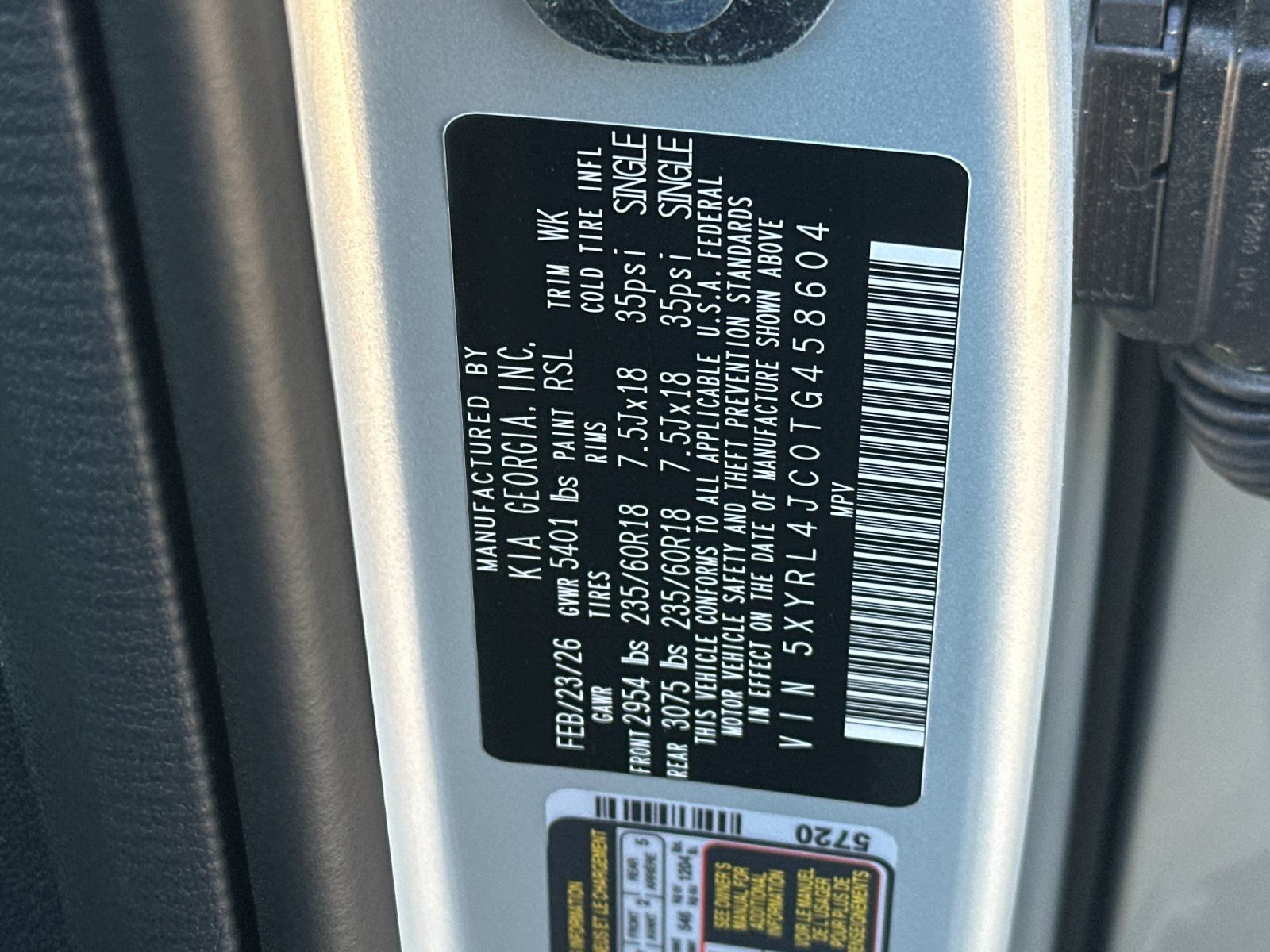 New 2026 Kia Sorento S FWD image 27