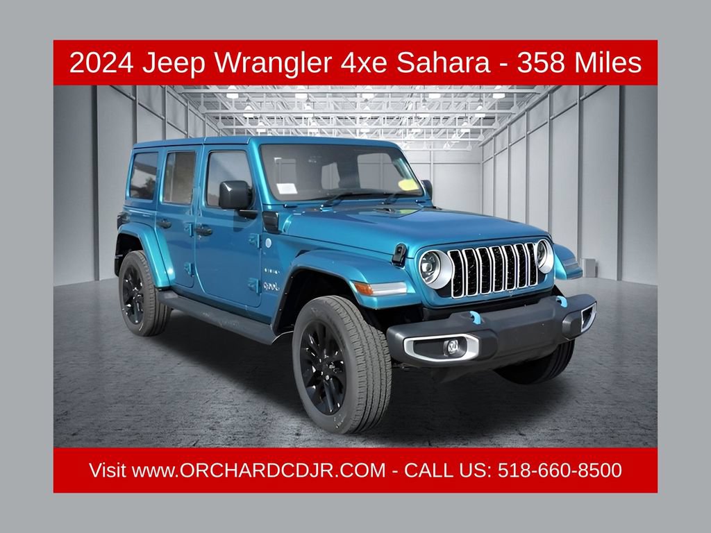 New 2024 Jeep Wrangler Unlimited Sahara w/ Technology Group AWD/4WD 360° Tour