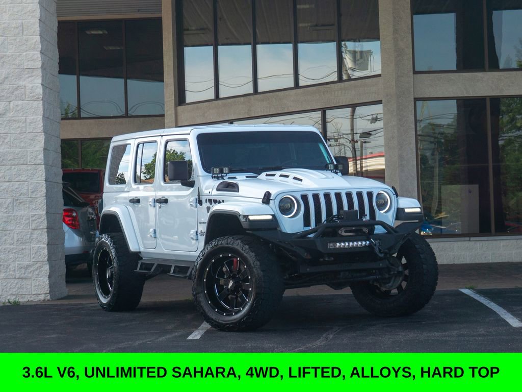Used 2018 Jeep Wrangler Unlimited Sahara w/ Uconnect 4C Nav & Sound Group AWD/4WD image 1