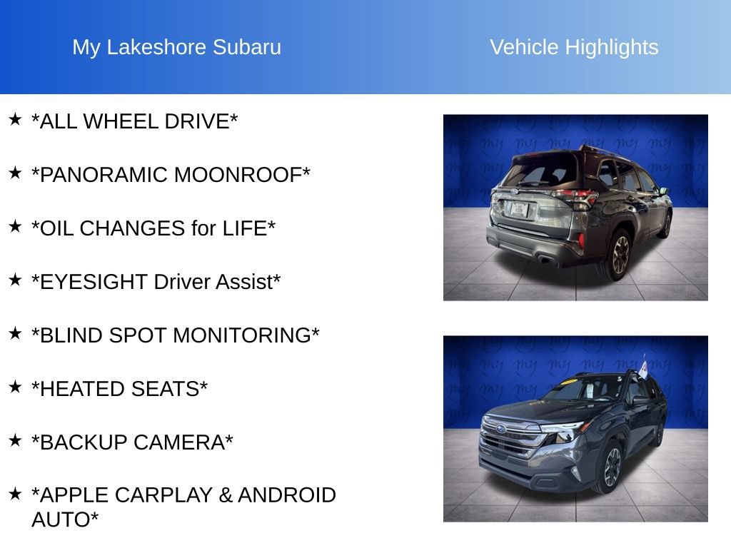 Certified 2025 Subaru Forester Premium AWD/4WD image 6