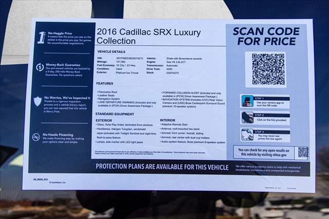 Used 2016 Cadillac SRX Luxury w/ Driver Awareness Package image 29