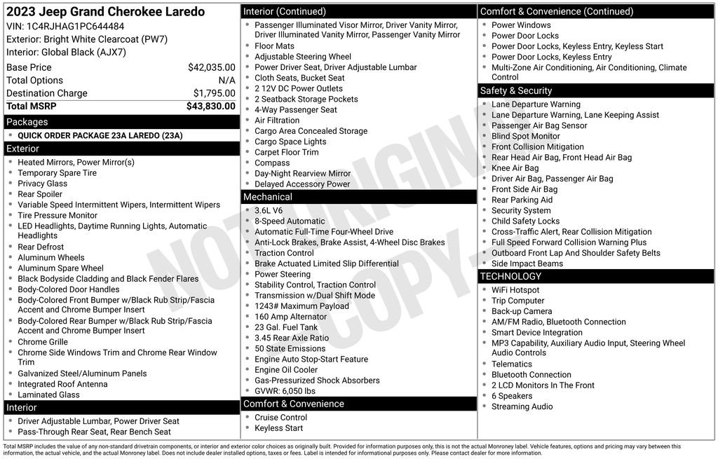 Used 2023 Jeep Grand Cherokee Laredo AWD/4WD image 26