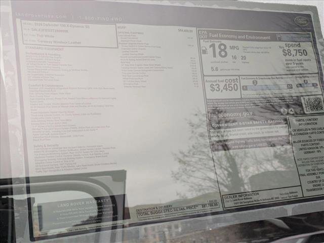 New 2026 Land Rover Defender 130 X-Dynamic SE image 20