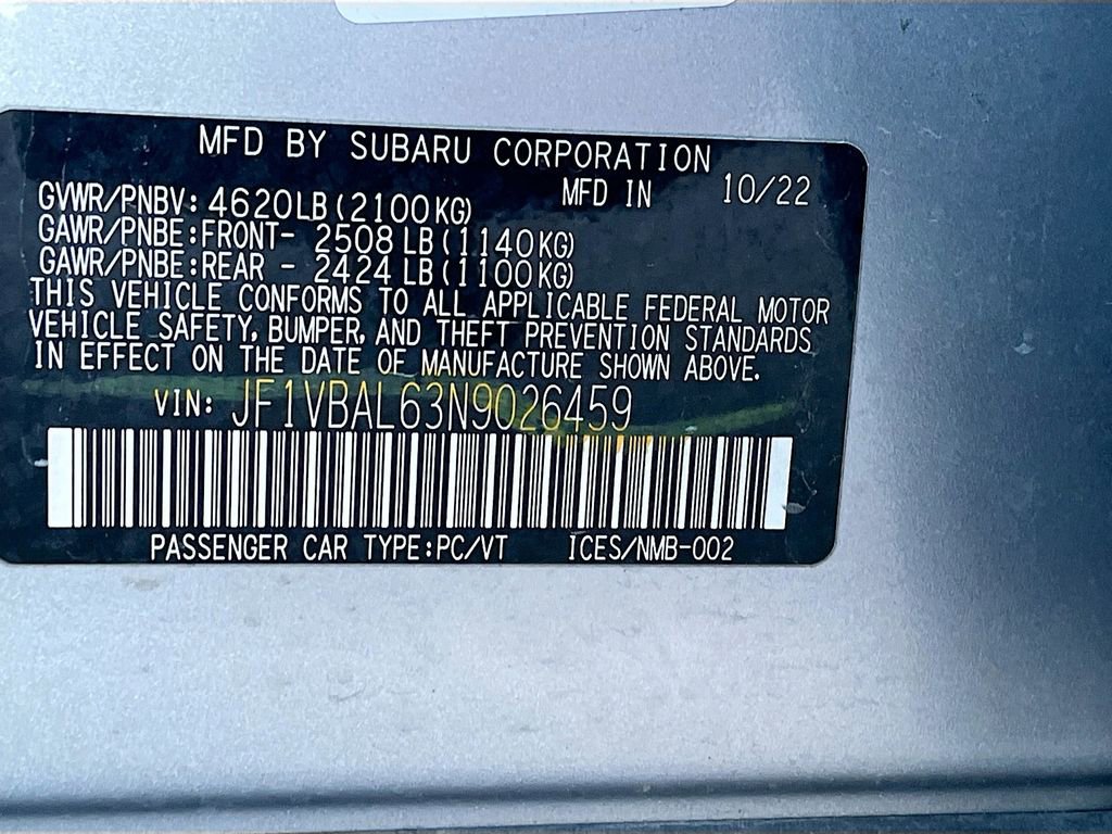 Used 2022 Subaru WRX Limited image 33