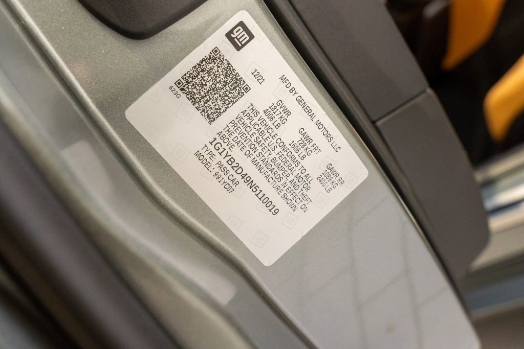 Used 2022 Chevrolet Corvette Stingray Preferred Cpe w/ 2LT image 49