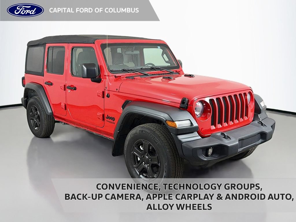 Used 2022 Jeep Wrangler Unlimited Sport w/ Technology Group AWD/4WD image 1
