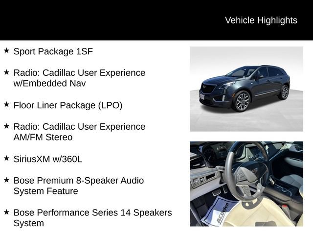 Used 2021 Cadillac XT5 Sportv w/ LPO, Floor Liner Package AWD/4WD image 8