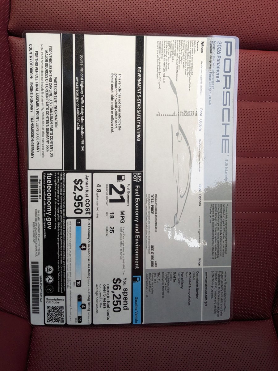 New 2026 Porsche Panamera 4 image 29