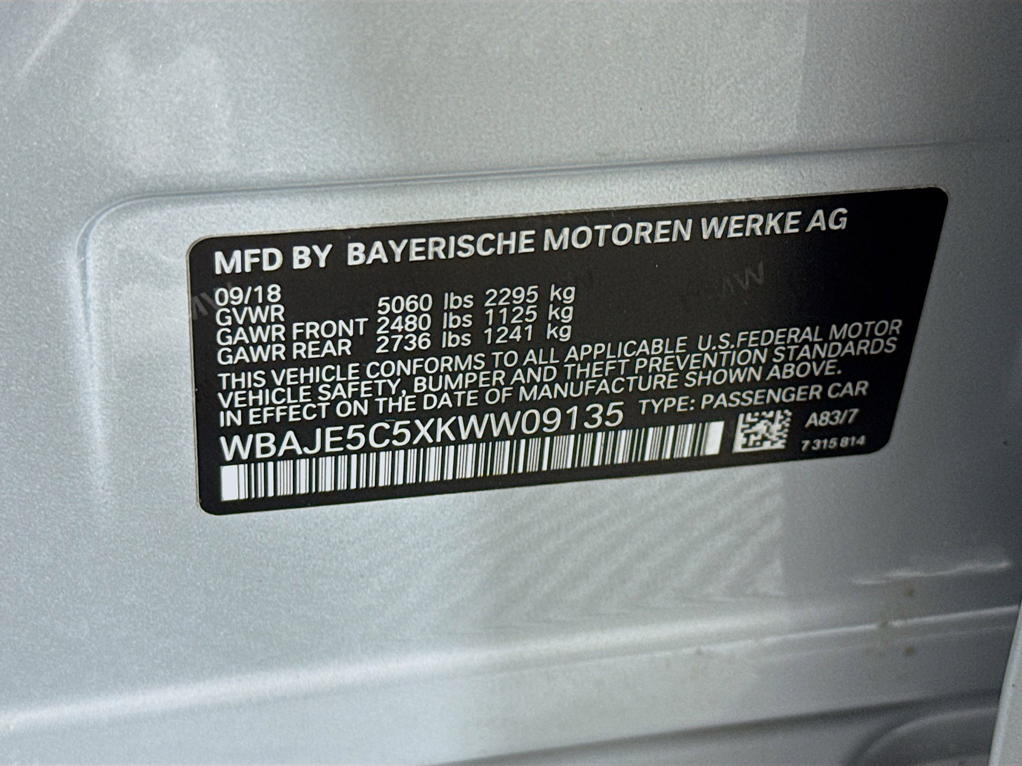 Used 2019 BMW 540i w/ Convenience Package RWD image 39