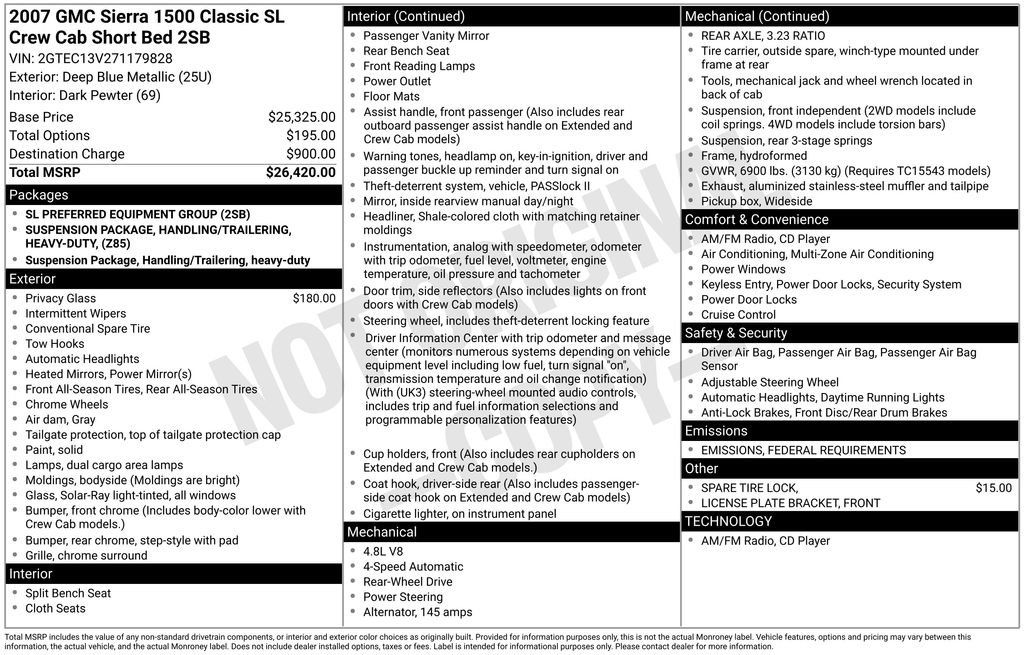 Used 2007 GMC Sierra 1500 SL image 23