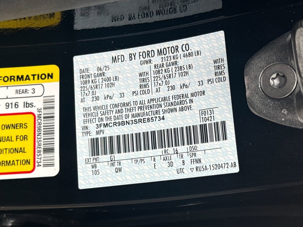 Used 2025 Ford Bronco Sport Big Bend w/ Convenience Package image 28